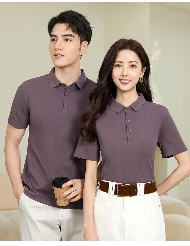 太妃糖色男女同款Polo衫 详情图 26