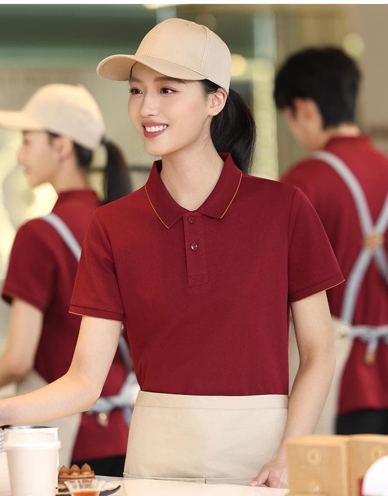 安可拉红翻领POLO衫 详情图 21