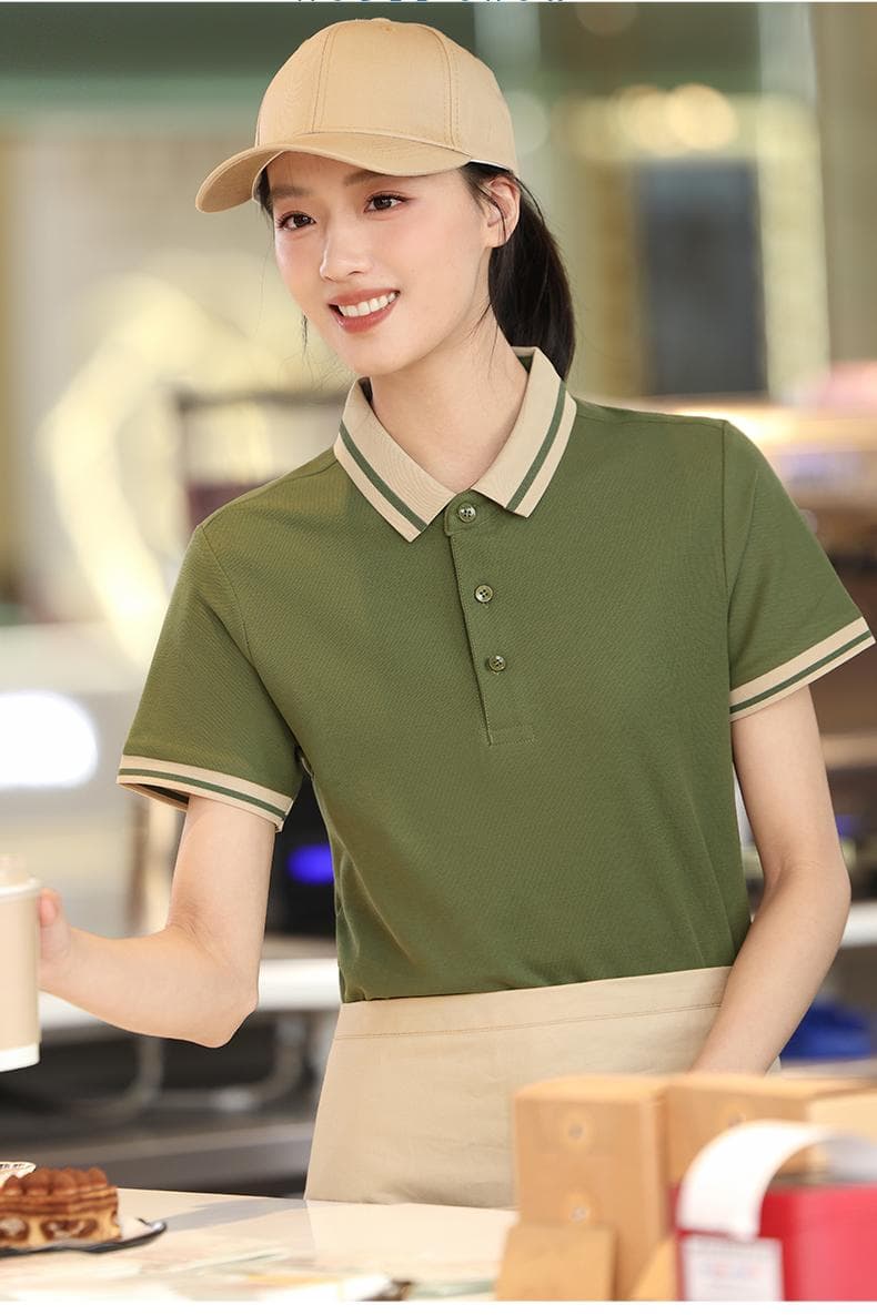 安可拉红翻领POLO衫 详情图 14