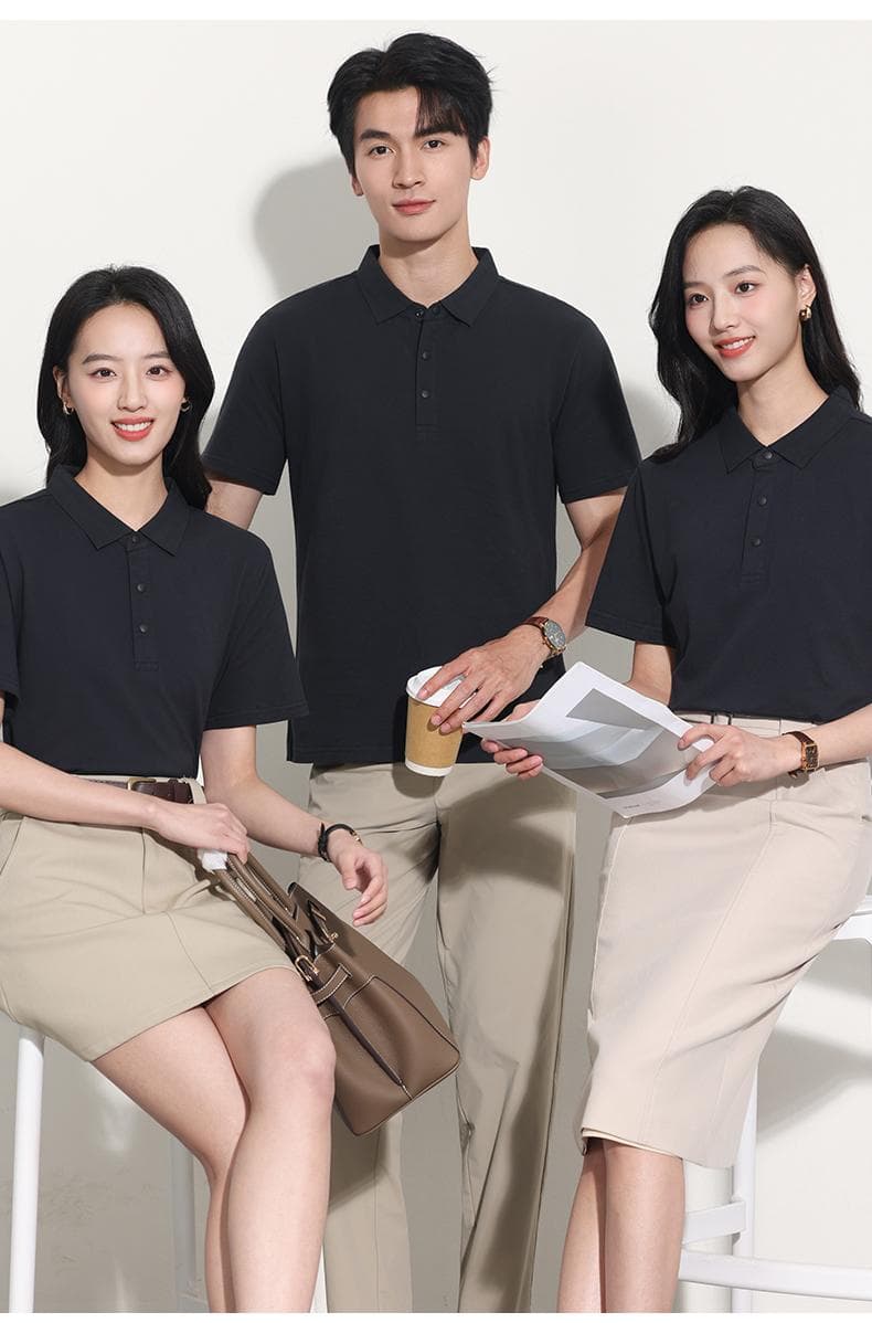 安可拉红翻领POLO衫 详情图 16