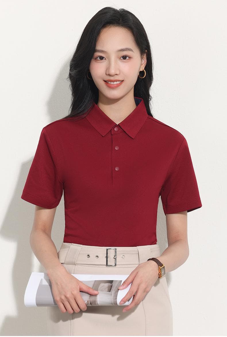 安可拉红翻领POLO衫 详情图 19