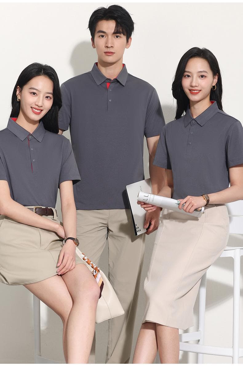 安可拉红翻领POLO衫 详情图 21