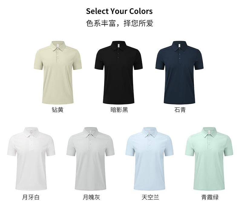 男士深蓝短袖Polo衫 详情图 6