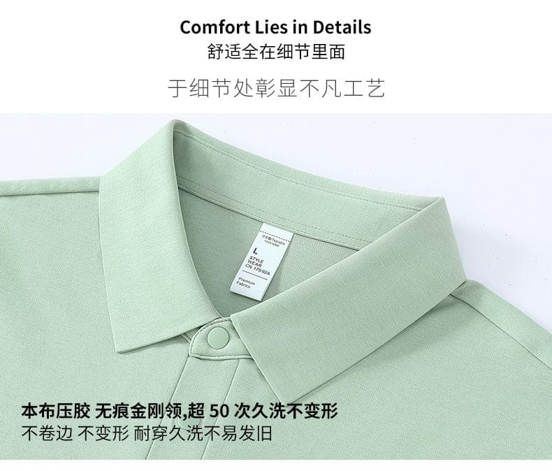 黑色短袖Polo衫 详情图 2