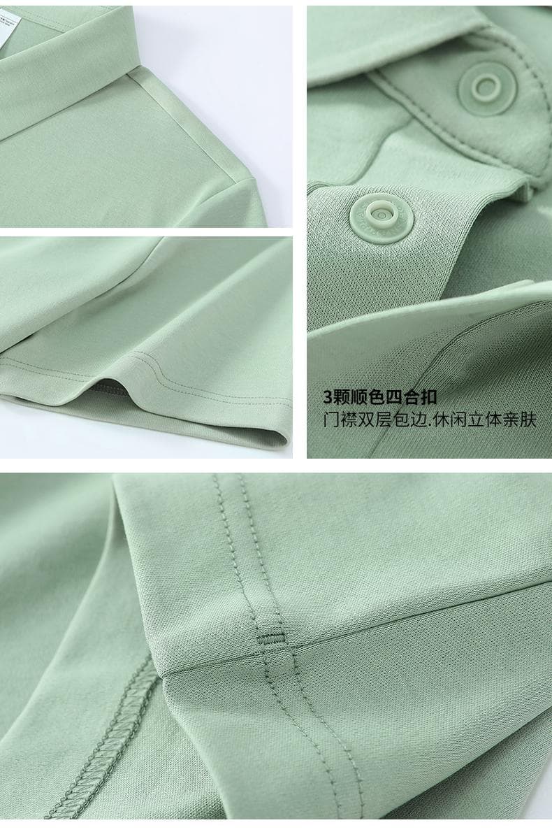 黑色短袖Polo衫 详情图 3