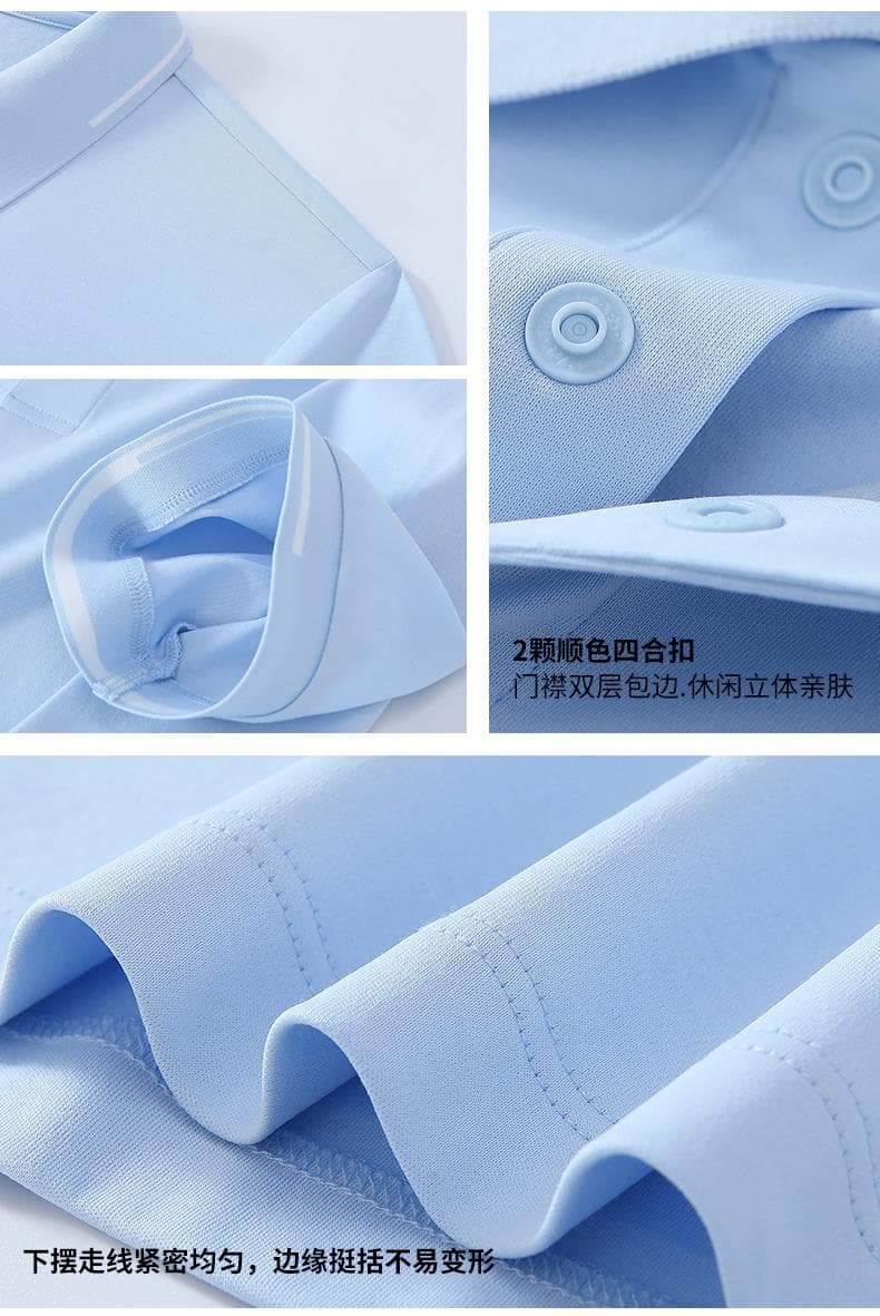 白色短袖POLO衫 详情图 4