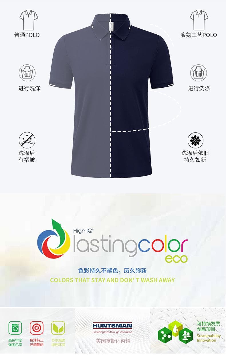 白色短袖POLO衫 详情图 9