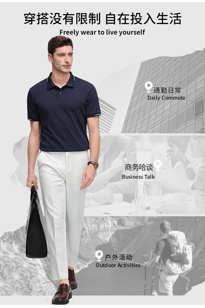 白色短袖POLO衫 详情图 13