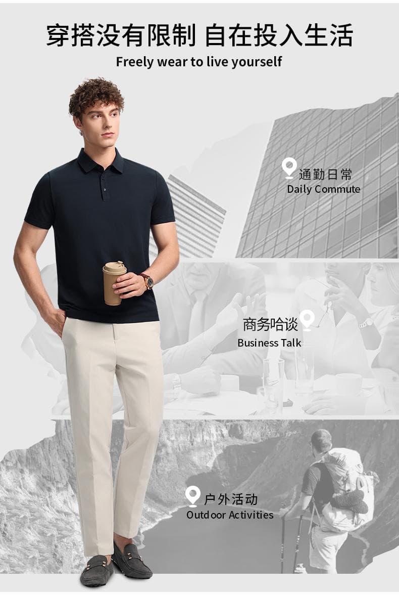 男士女士纯色Polo衫 详情图 12