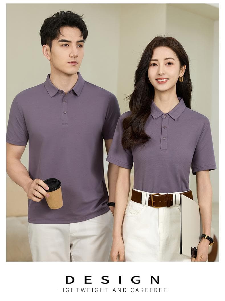 乌龙紫纯色Polo衫 详情图 19