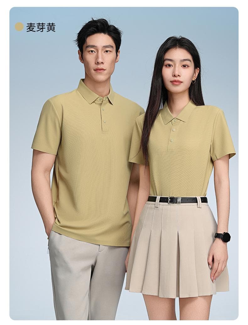 白色纹理短袖Polo衫 详情图 18