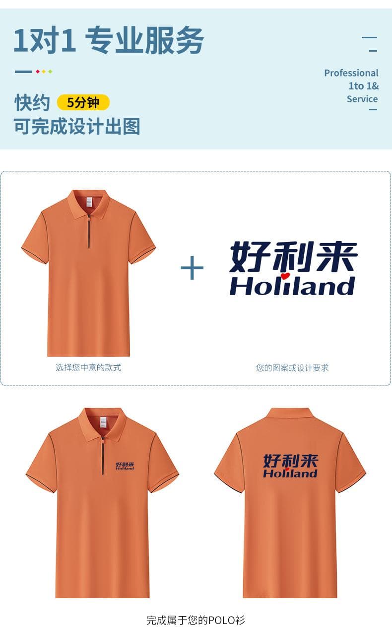 拉链翻领POLO衫 详情图 4