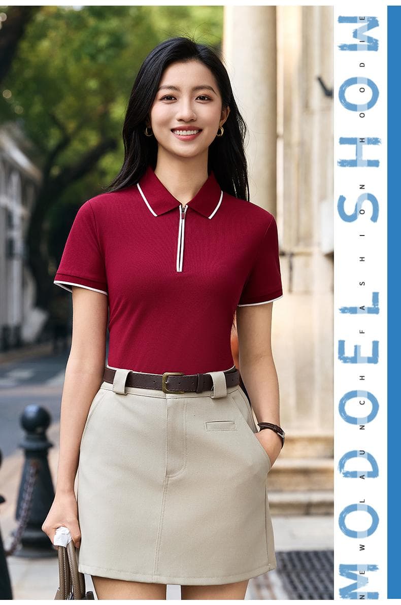 拉链翻领POLO衫 详情图 19