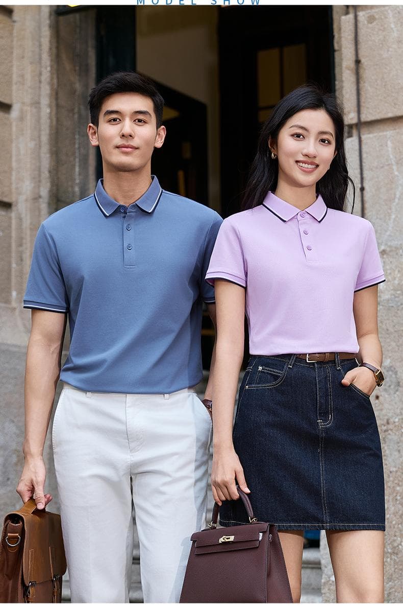 间色条领POLO衫 详情图 19