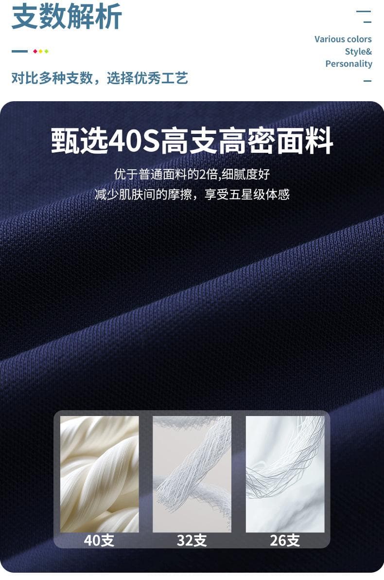 间色条领POLO衫 详情图 7