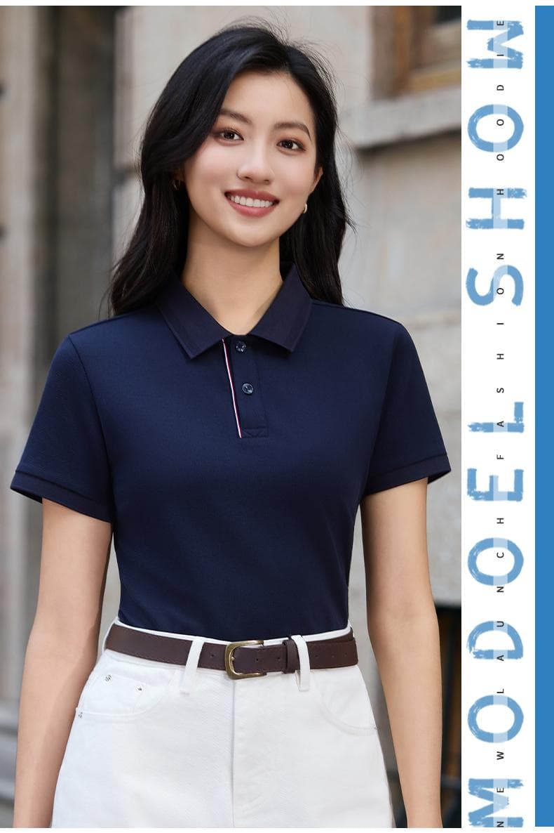 红色纯色Polo衫 详情图 19