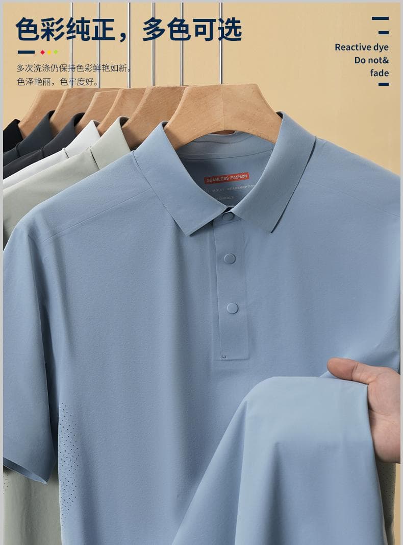 纯色短袖POLO衫 详情图 2