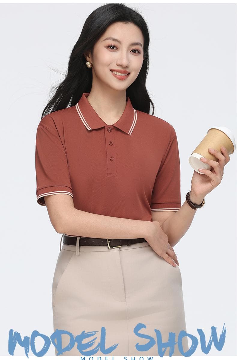 条纹翻领POLO衫 详情图 17