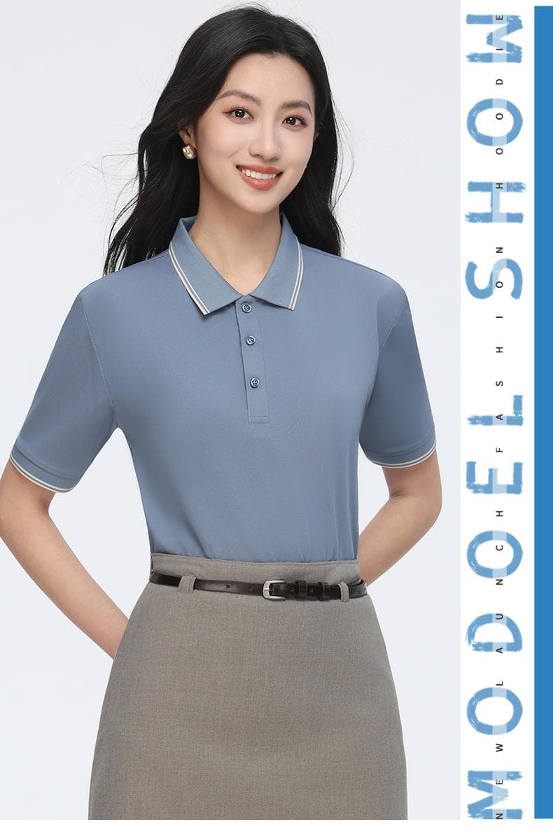 条纹翻领POLO衫 详情图 19