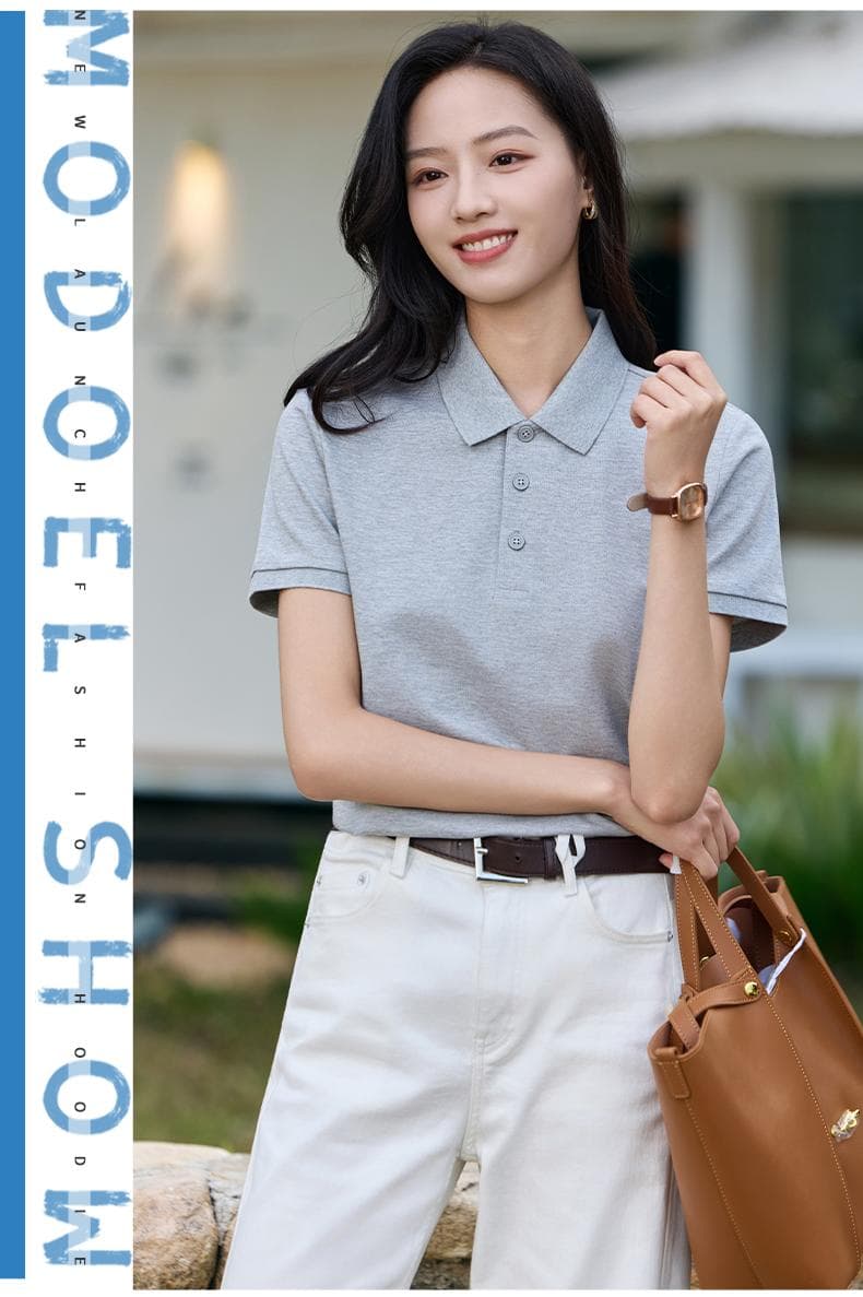 M35# 涤棉珠地花拉架 Polo衫 详情图 16