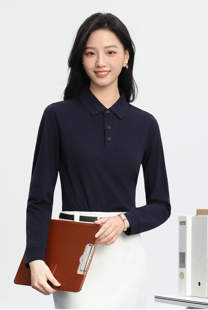 洛棉吊带长袖POLO衫 详情图 18