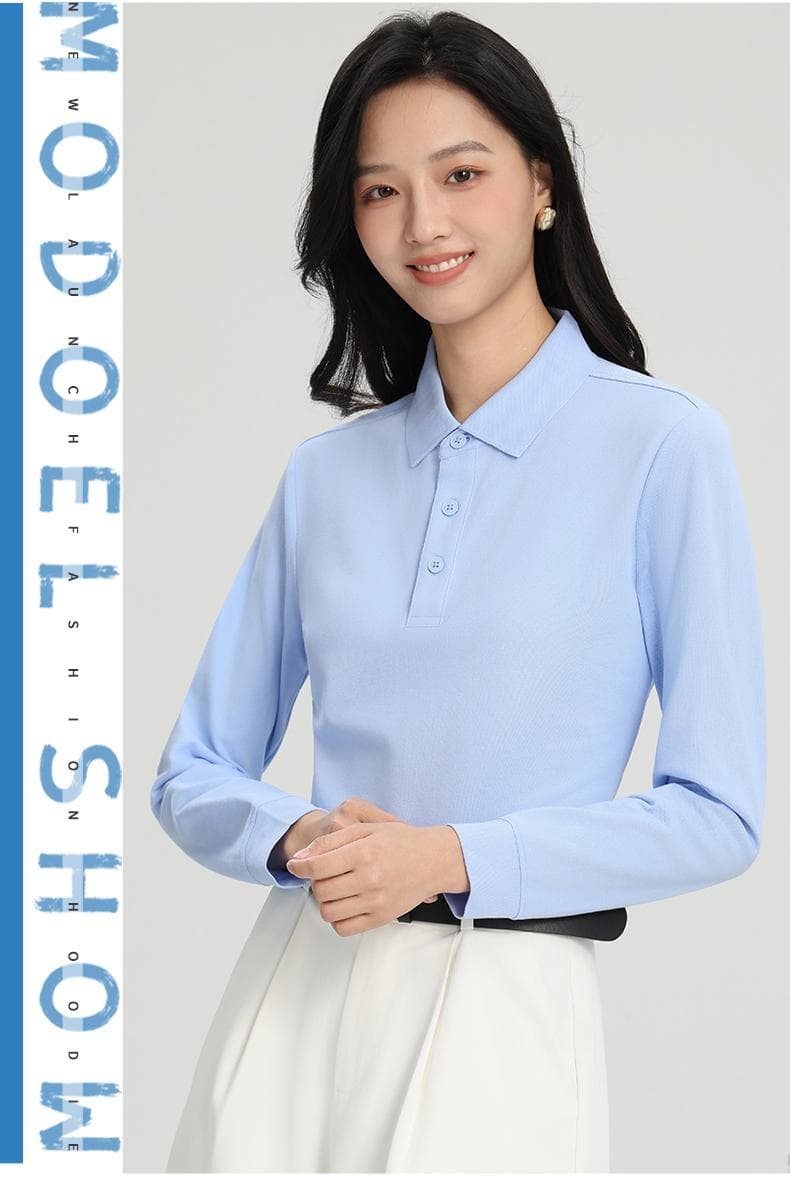 洛棉吊带长袖POLO衫 详情图 24