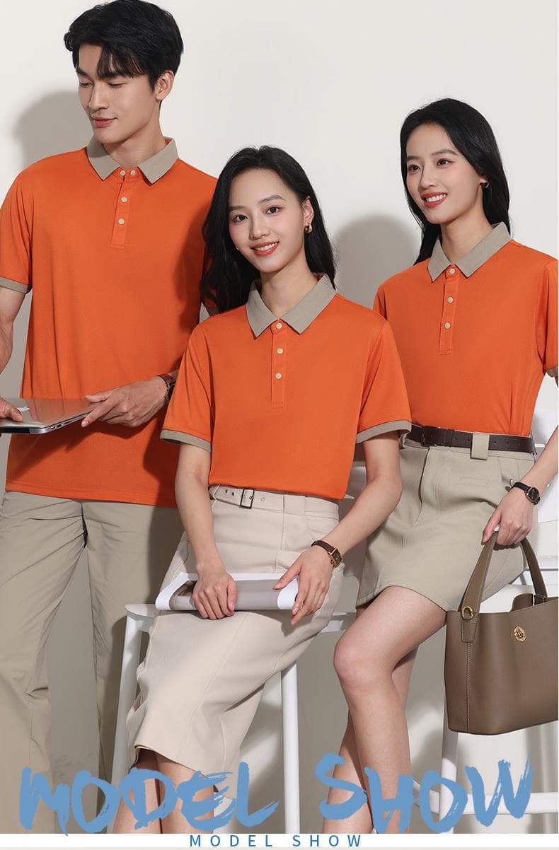 爱马仕橙翻领POLO衫 详情图 13