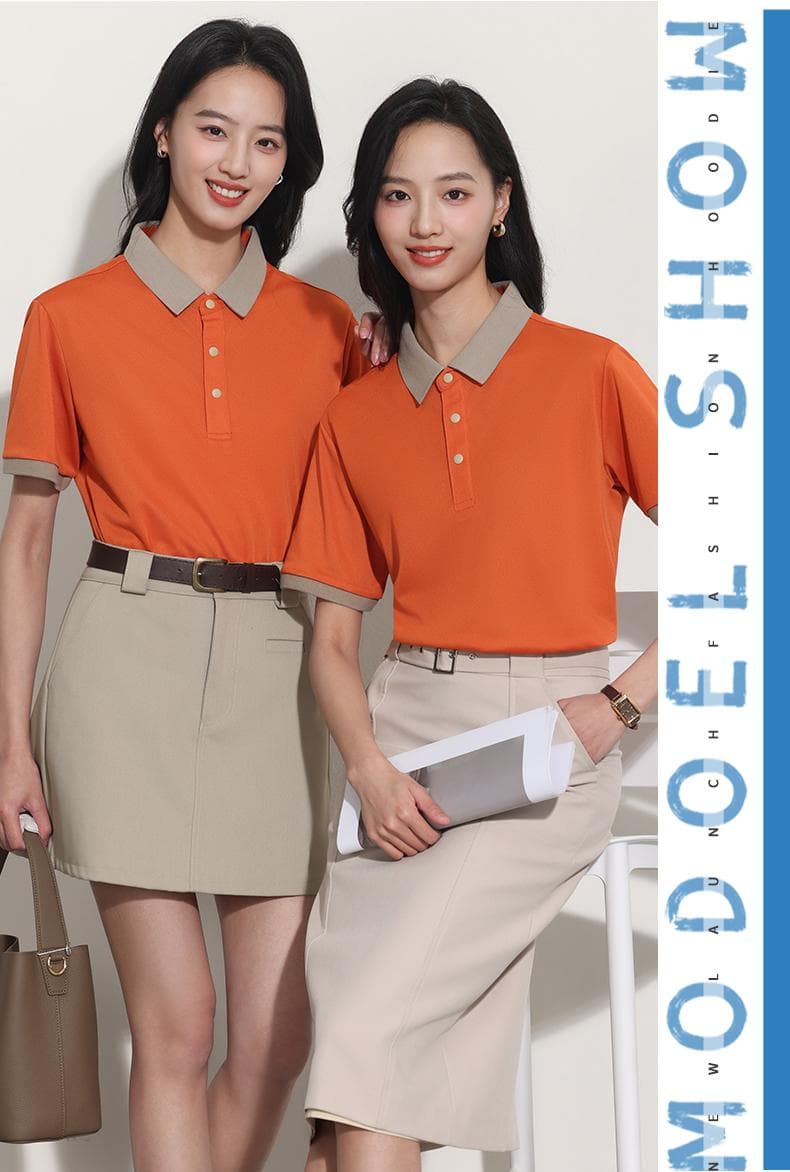 爱马仕橙翻领POLO衫 详情图 19