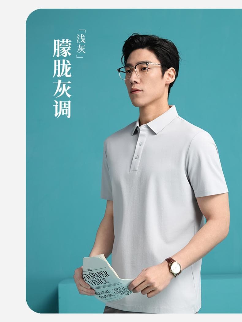 纯色短袖Polo衫 详情图 16