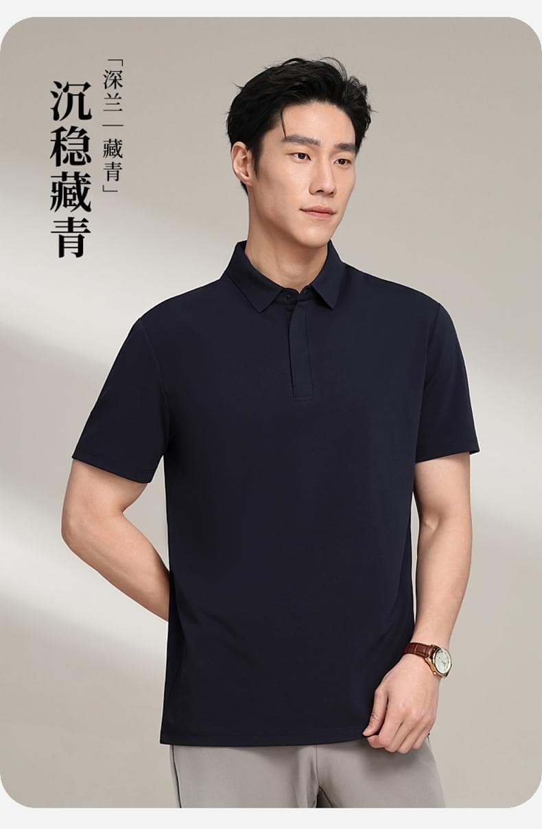 纯色短袖Polo衫 详情图 16