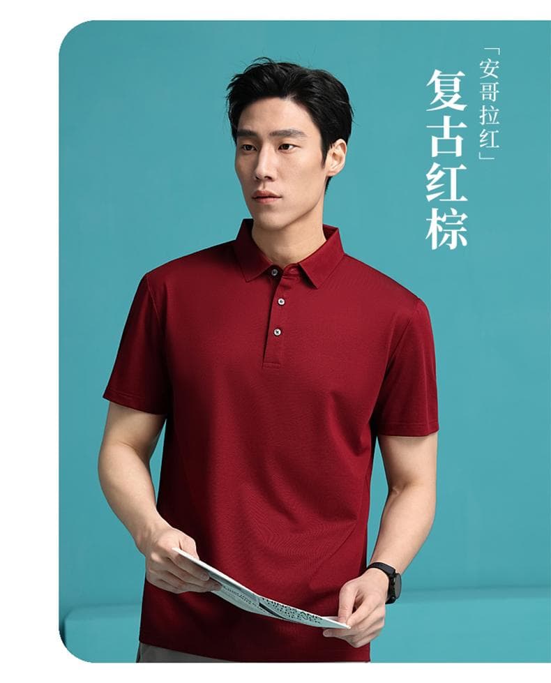 多色纯棉翻领Polo衫 详情图 23