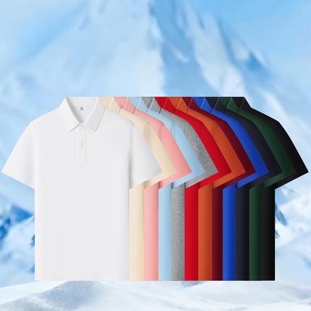 纯色短袖Polo衫