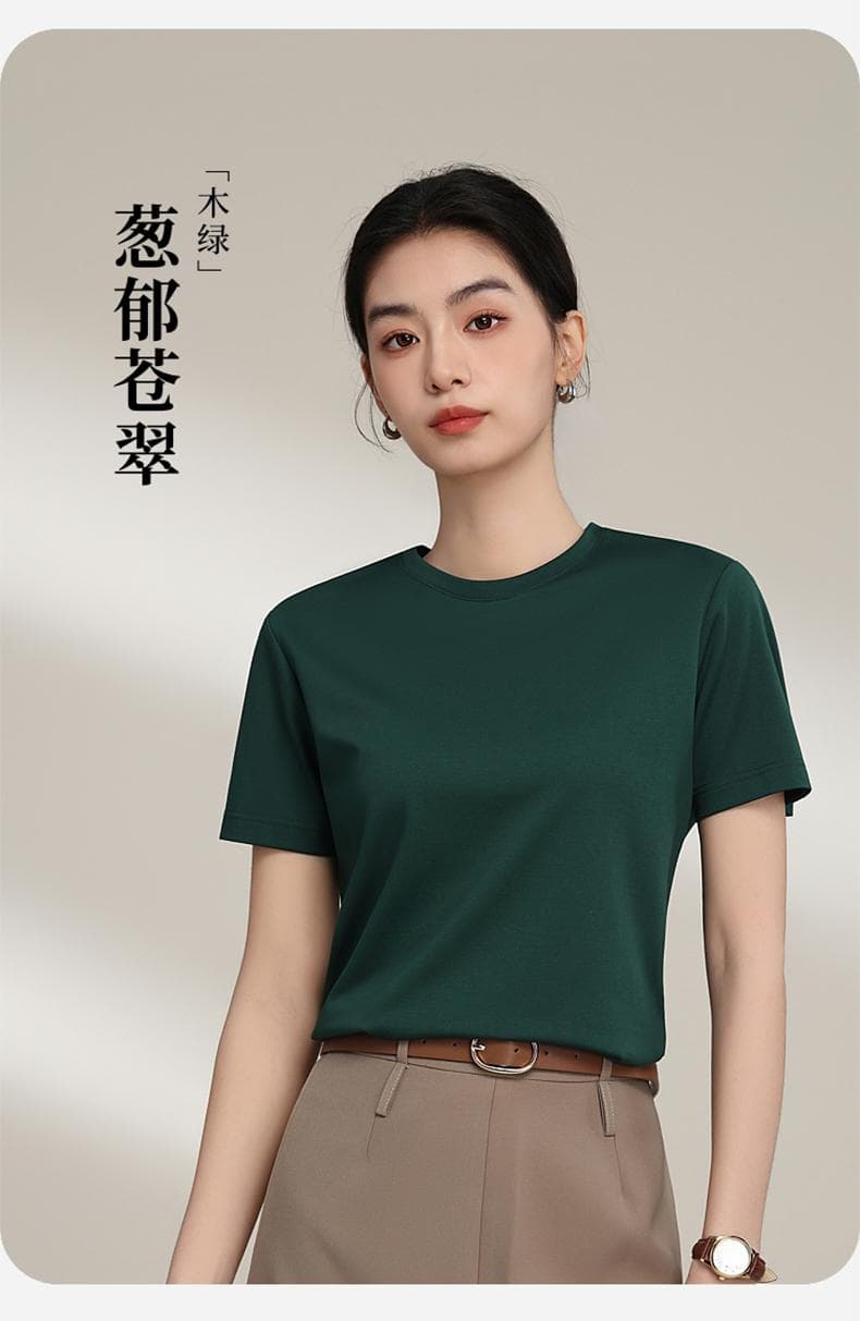 纯色圆领短袖T恤 详情图 20