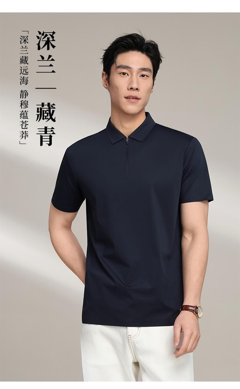 冰感速干半拉链Polo衫 详情图 13
