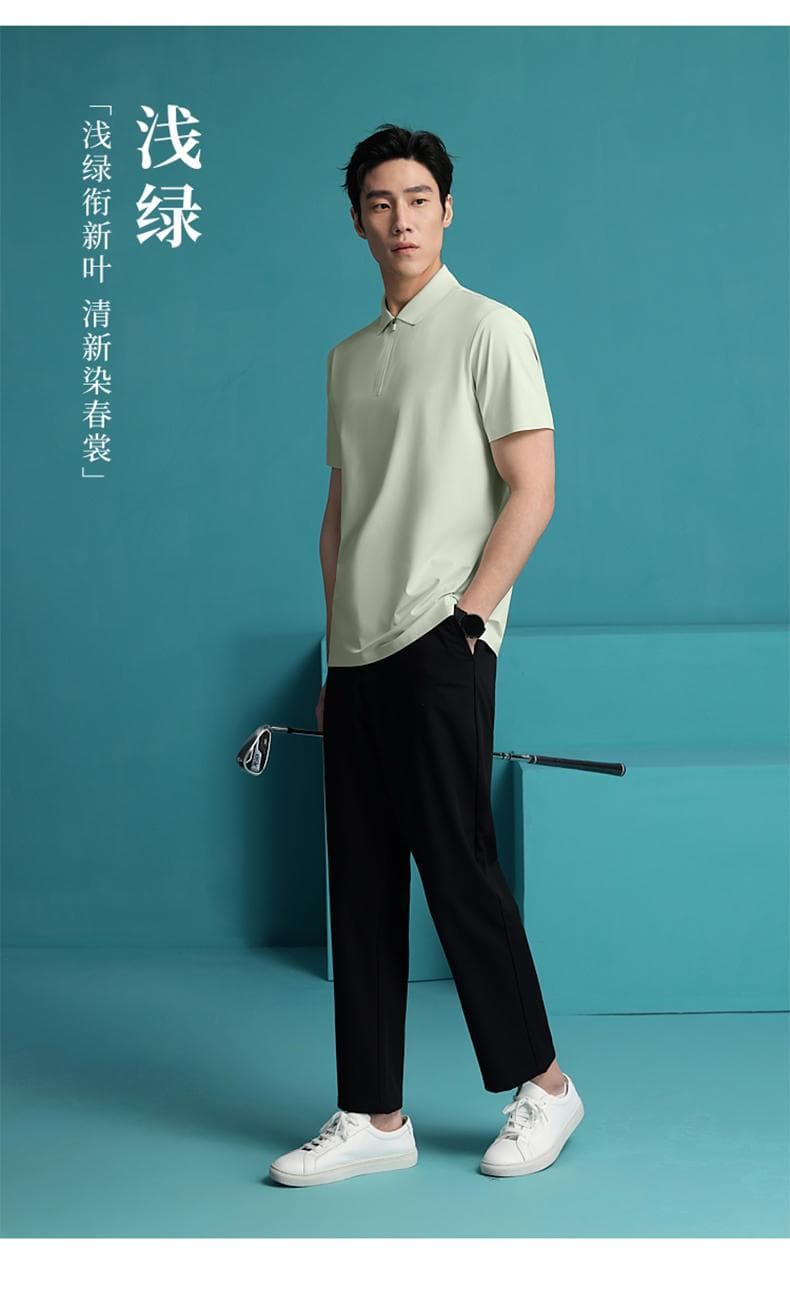 冰感速干半拉链Polo衫 详情图 19